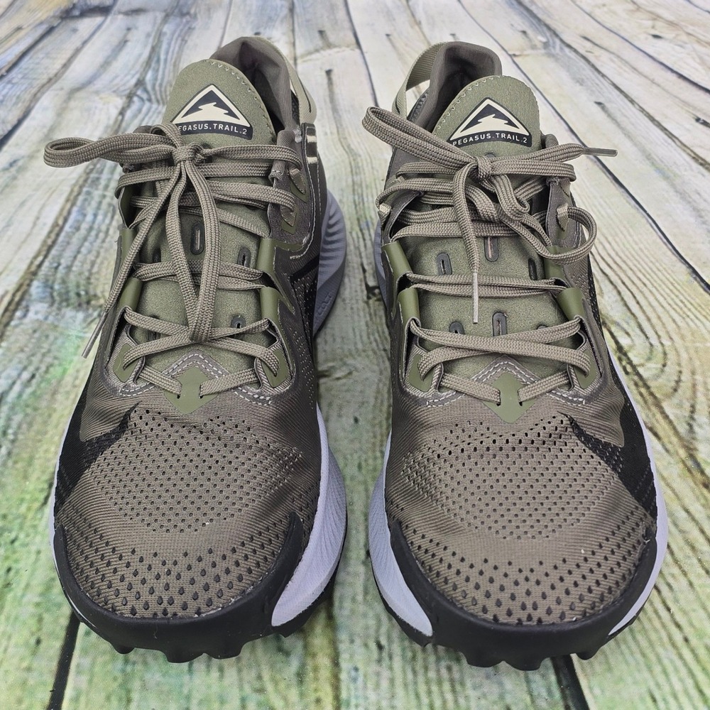 Nike Pegasus Trail 2 Running Shoes Mens 11 Olive Green CK4305-201 React Sneakers - Picture 5 of 9